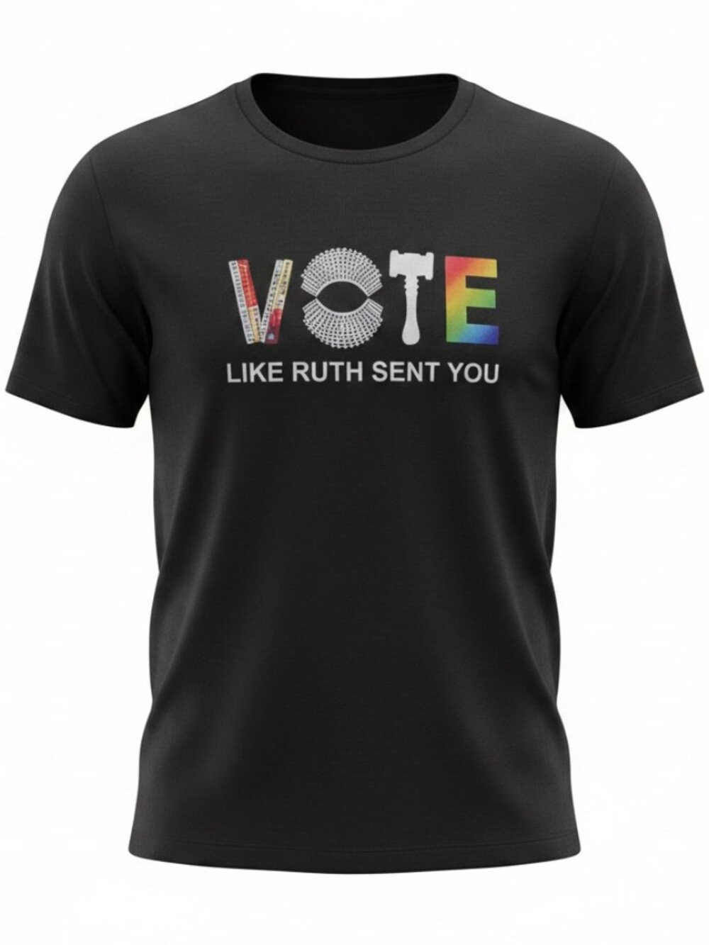 “Vote Like Ruth Sent You” Graphic T-Shirt – Black – NWOT